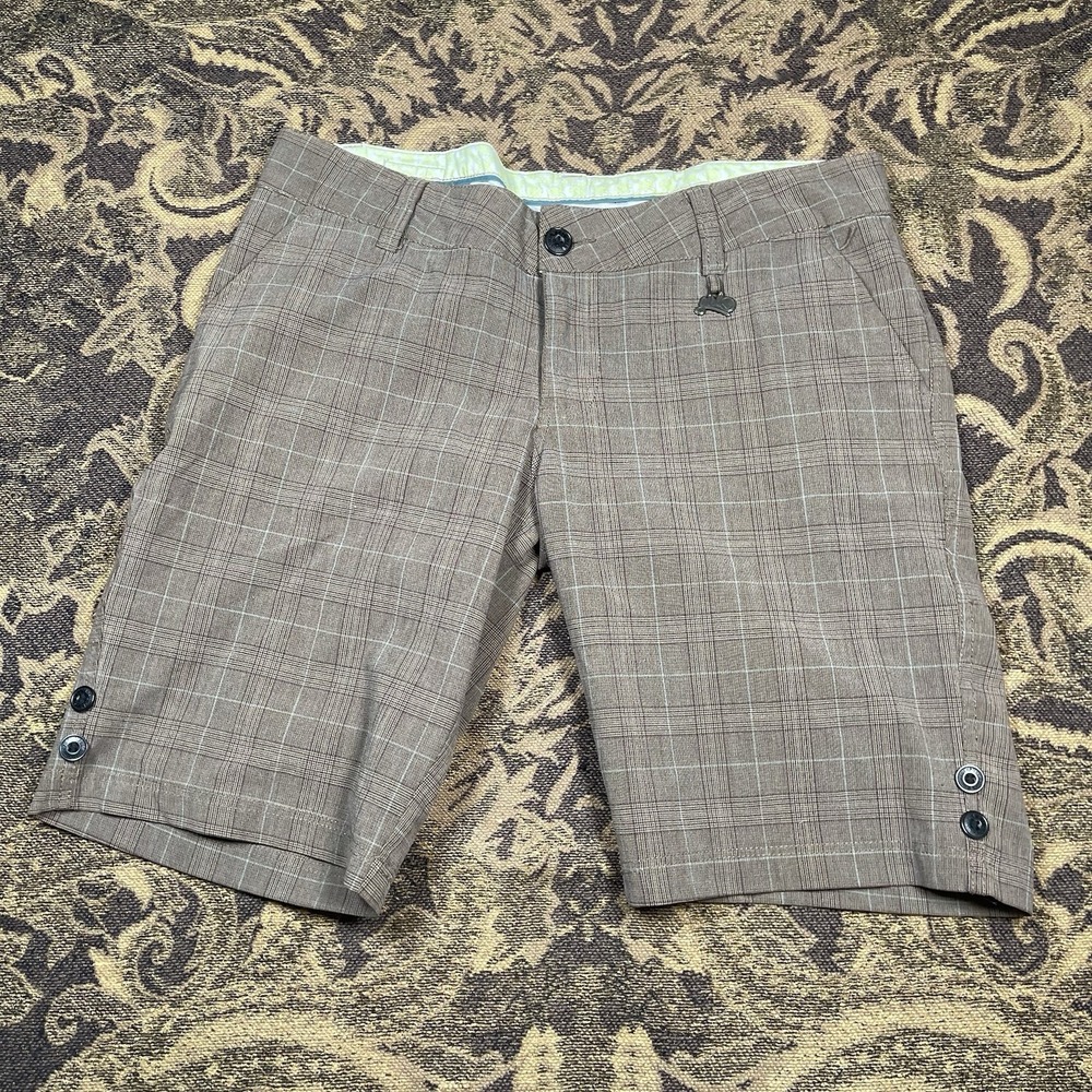 Huntington Surf Shop HSS Girl Boardshorts/Swim Size 11 Brown Plaid